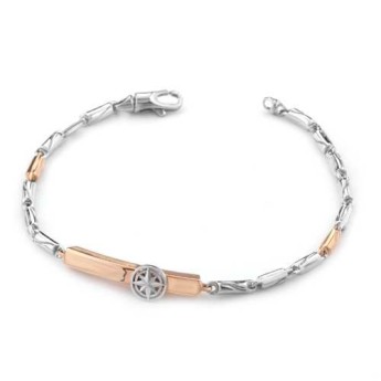 Marcello Pane Bracciale Da Uomo Argento 925.   Rif. BRMM034