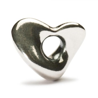 Beads Trollbeads TAGBE-40032 “Cuore Soffice” in argento 925