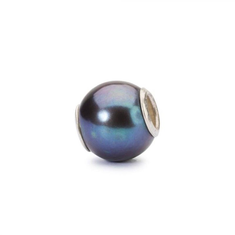 Beads Trollbeads TAGBE-00131 “Perla Pavone” in pietra preziosa