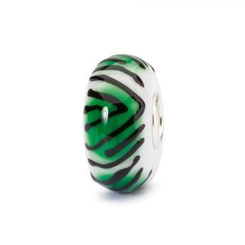 Beads Trollbeads TGLBE-10422 “Tigre Smeraldo” in vetro