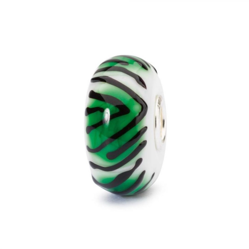 Beads Trollbeads TGLBE-10422 “Tigre Smeraldo” in vetro