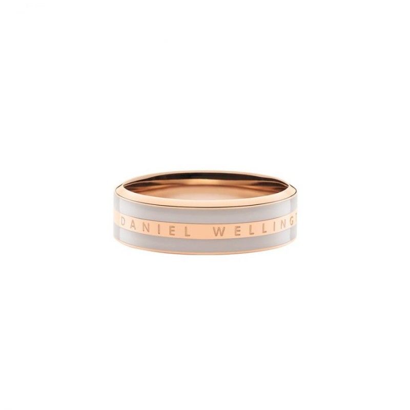 Anello Donna Daniel Wellington DW00400056 – Anello acciaio inox placcatura pvd oro rosa collezione Emalie Ring misura 14