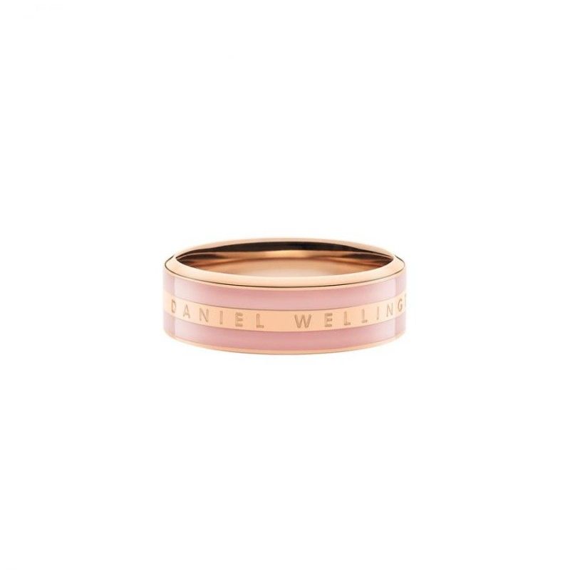 Anello Donna Daniel Wellington DW00400064 – Anello acciaio inox placcatura pvd oro rosa collezione Emalie Ring misura 16