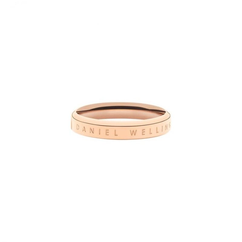 Anello Uomo Daniel Wellington DW00400021 – Anello acciaio inox placcatura pvd oro rosa collezione Classic Ring misura 20