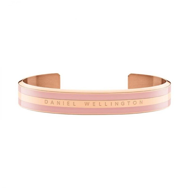 Bracciale Donna Daniel Wellington DW00400010 – Bracciale acciaio inox placcatura pvd oro rosa collezione Emalie misura S