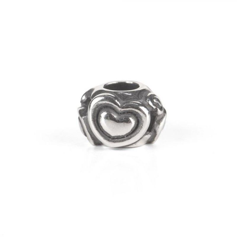 Beads Trollbeads TAGBE-20230 “Cuore nel Cuore” in argento 925 collezione Thun By Trollbeads