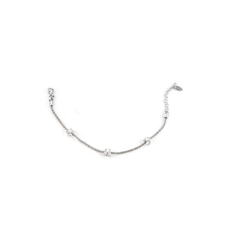 Bracciale donna Marcello Pane in argento rodiato  -  BRSS019/B