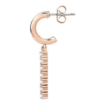 Mono Orecchino Donna La Petite Story LPS02ARQ118 in ottone pvd rose gold e zirconi bianchi collezione Single Earrings