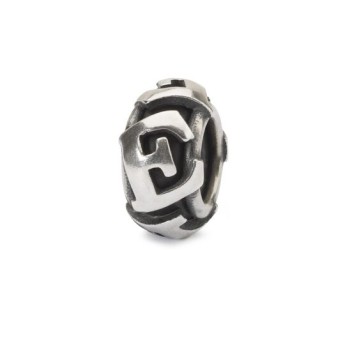 Stop Trollbeads TAGBE-10214 “Lettera E” in argento 925