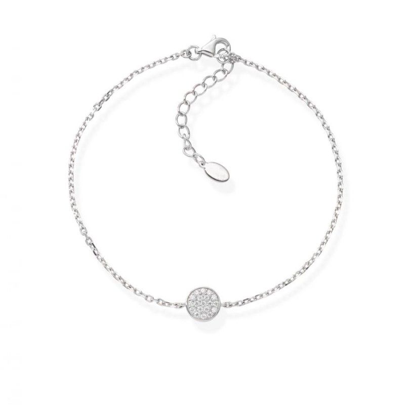 Bracciale Donna Amen BRRBBZ - Bracciale in argento rodiato con zirconi bianchi collezione Diamond