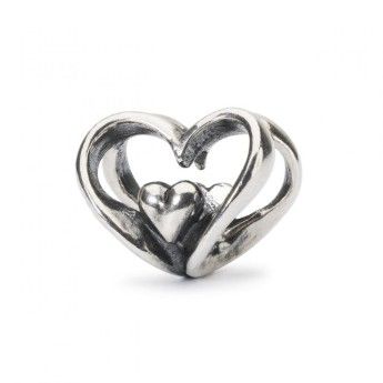 Beads TROLLBEADS Cuore a Cuore in Argento 925 - TAGBE-10202