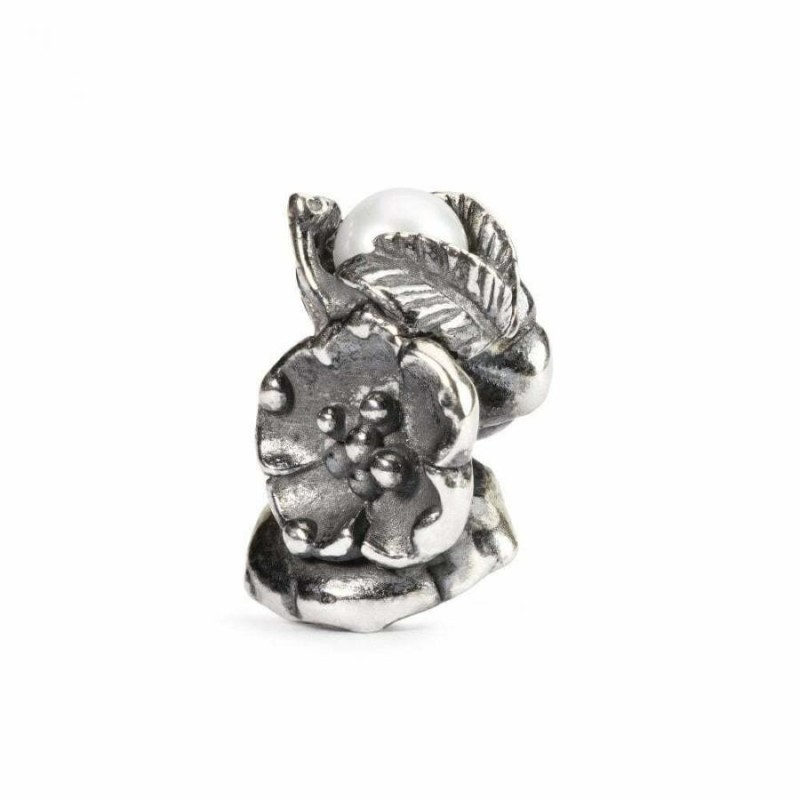 Beads Trollbeads TAGBE-00031 “Fragola Fiorita di Maggio” in argento 925
