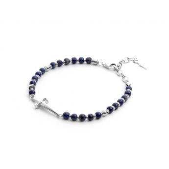 Bracciale Uomo CESARE PACIOTTI Full Silver Refined Blue – JPBR2125B