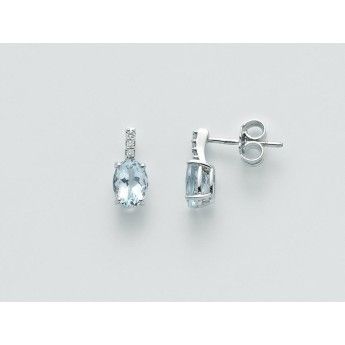 Orecchini Donna MILUNA collezione acquamarina - ERD2410
