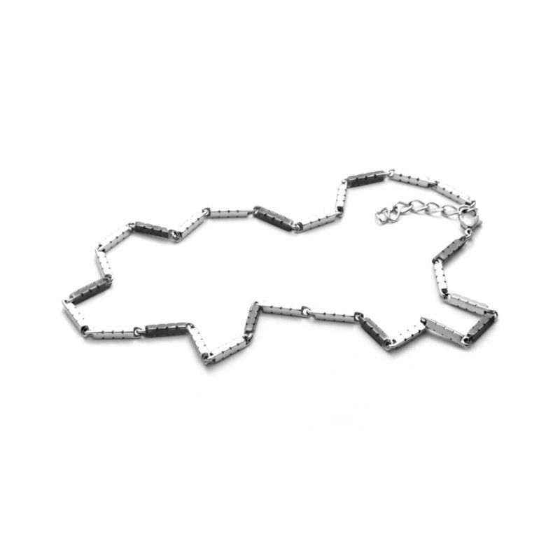 Collana Uomo 4US CESARE PACIOTTI  -  Black Rectangle  -  4UCL3497