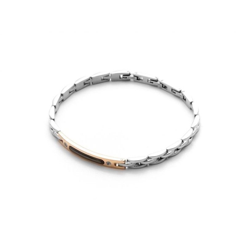 Bracciale Uomo 4US CESARE PACIOTTI  -  Rose Gold Central  -  4UBR3534