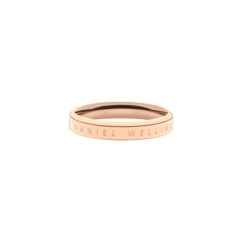 Anello Donna Daniel Wellington DW00400017 – Anello acciaio inox placcatura pvd oro rosa collezione Classic Ring misura 12