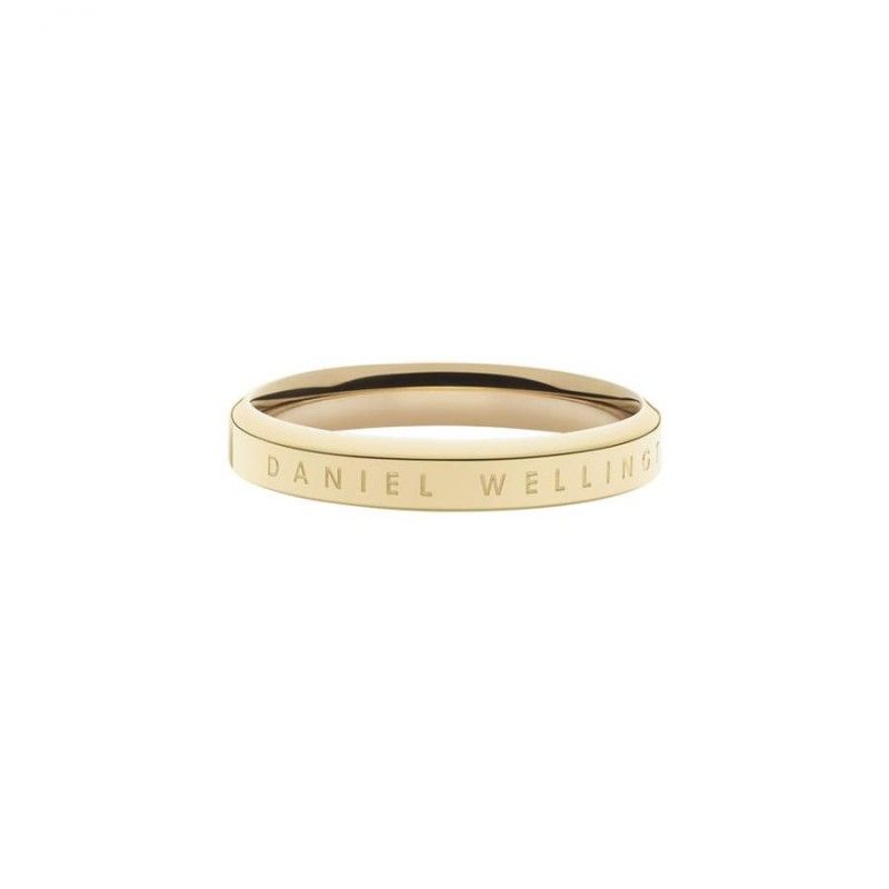 Anello Donna Daniel Wellington DW00400081 – Anello acciaio inox placcatura pvd oro giallo collezione Classic Ring misura 18