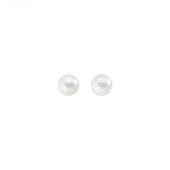 Orecchini Donna Amen ORPB8 in argento 925 rodiato con perle bianche coltivate di acqua dolce 8 mm collezione Perle