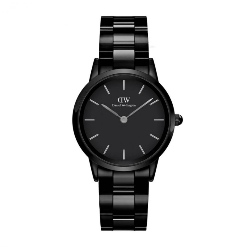 Orologio Donna Daniel Wellington DW00100414 - Orologio solo tempo ceramica black collezione Iconic Link Ceramic 32 mm
