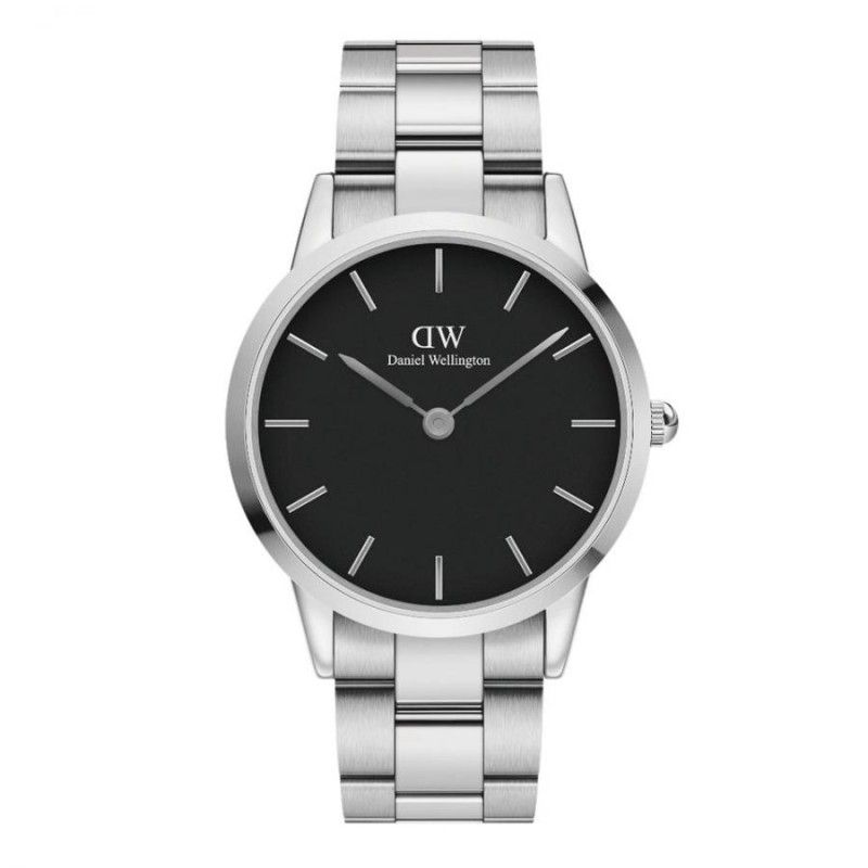 Orologio Uomo Daniel Wellington DW00100342 - Orologio solo tempo acciaio silver collezione Iconic Link 40 mm