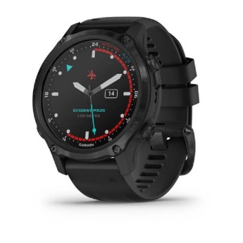 Orologio Uomo Garmin 010-02403-04 – Orologio Smartwatch collezione Descent MK2S 43 mm e cinturino in silicone nero