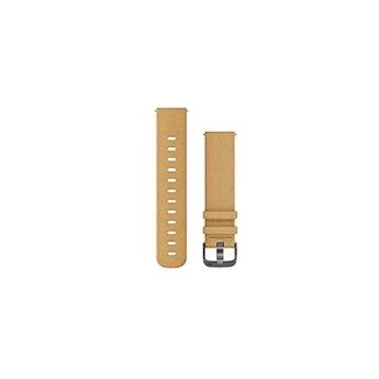 Cinturino Garmin 010-12691-04 – Cinturino QuickFit 20 mm in pelle marrone chiaro