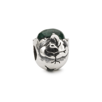 Beads Trollbeads “Doni della Terra” TAGBE-00280 in argento 925 e avventurina verde collezione Trollbeads Day 2021