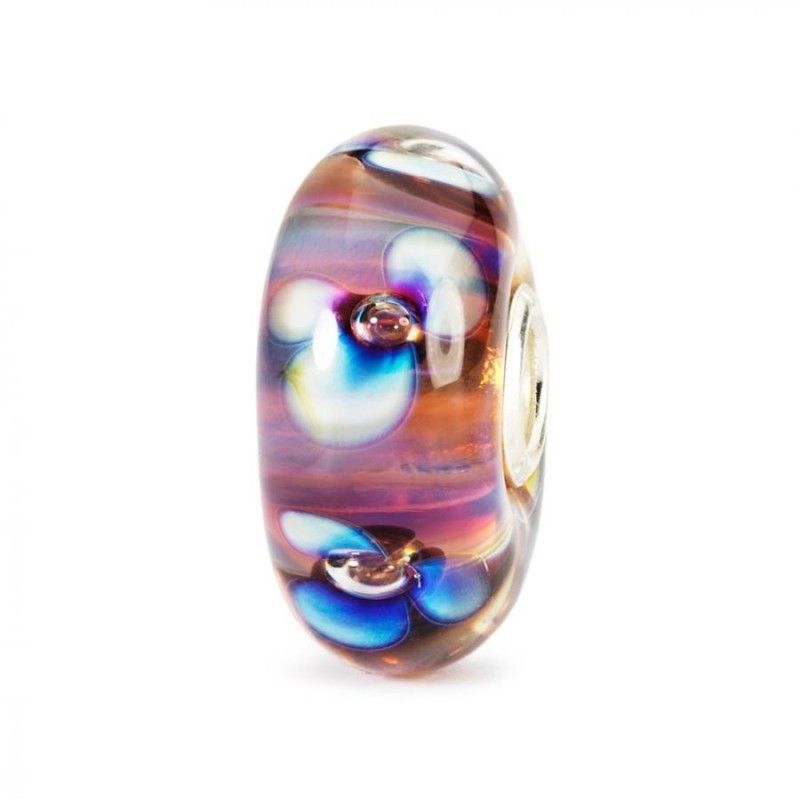 Beads Trollbeads TGLBE-10173 “Fiori Aurora” in vetro
