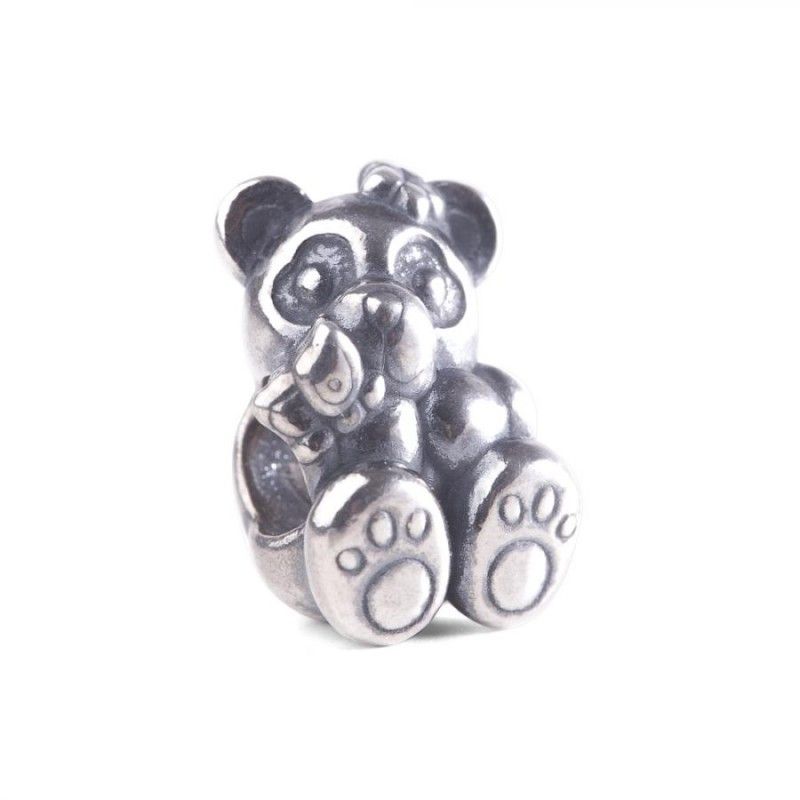 Beads Trollbeads TAGBE-30163 “Panda con Farfalla” in argento 925 collezione Thun by Trollbeads
