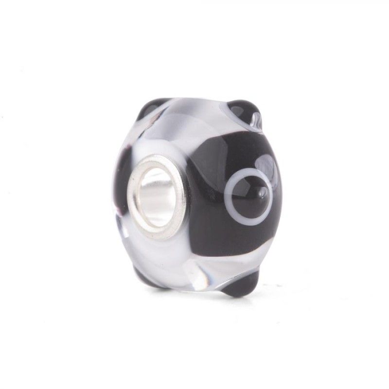 Beads Trollbeads TGLBE-20271 “Pois Panda” in vetro collezione Thun by Trollbeads