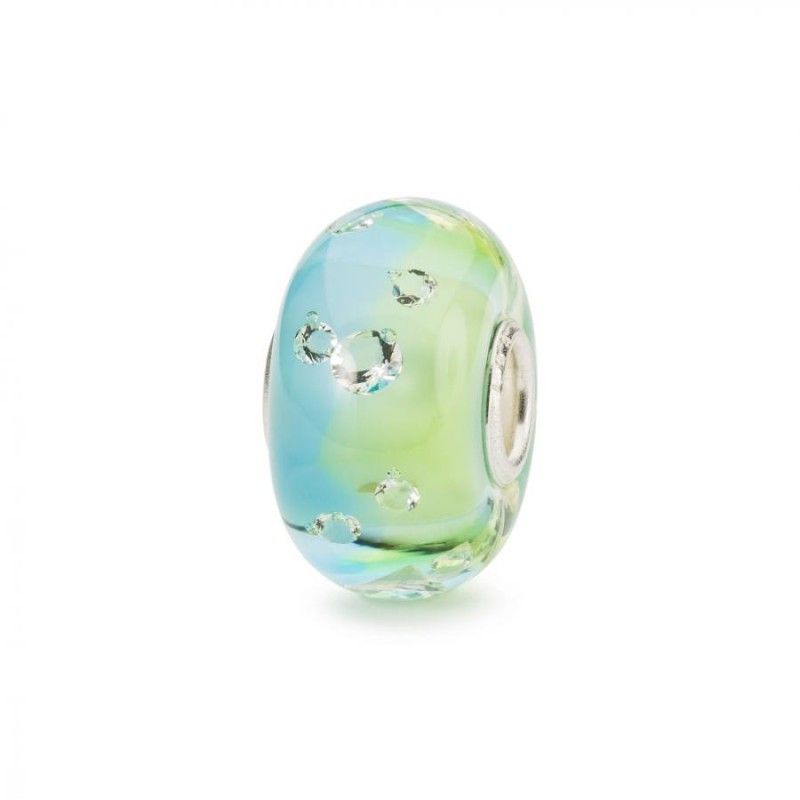 Beads Trollbeads TGLBE-00210 “Diamante dell’Emozione” in vetro con 13 zirconi cubici - Limited Edition