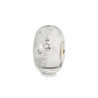 Beads Trollbeads TGLBE-00211 “Diamante dell’Eleganza” in vetro con 13 zirconi cubici - Limited Edition