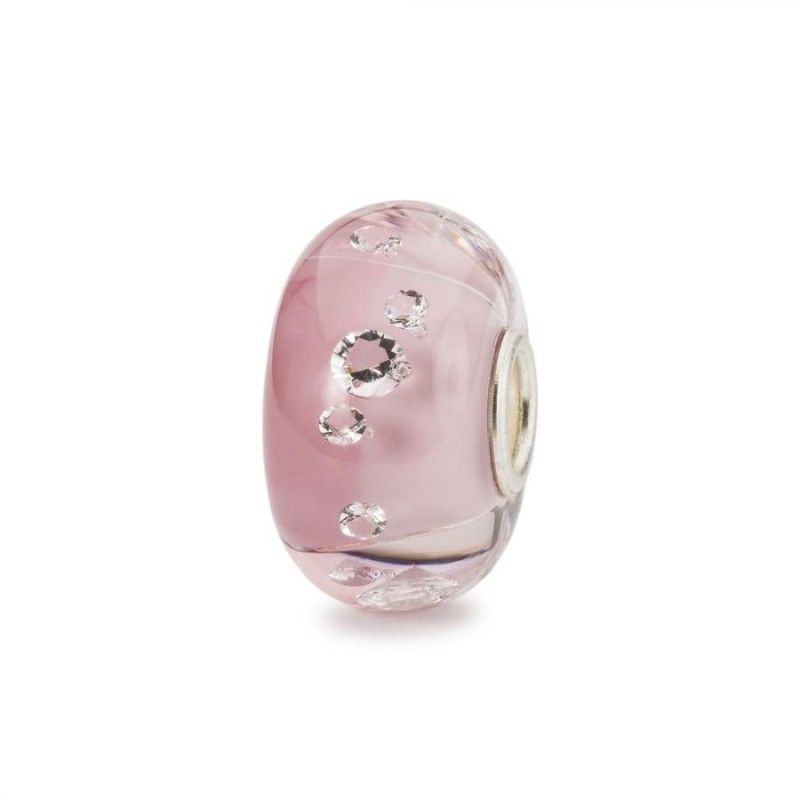 Beads Trollbeads TGLBE-00212 “Diamante del Romanticismo” in vetro con 13 zirconi cubici - Limited Edition