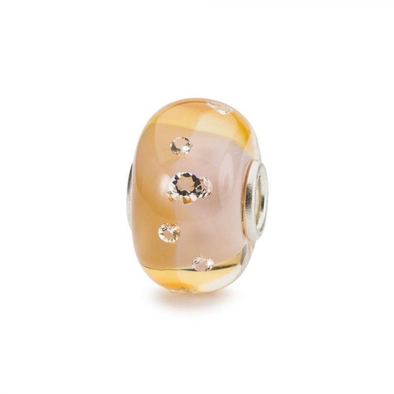 Beads Trollbeads TGLBE-00213 “Diamante della Gioia” in vetro con 13 zirconi cubici - Limited Edition