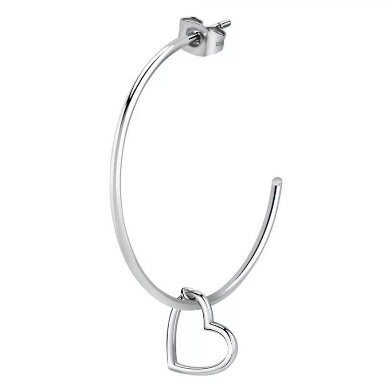 Mono Orecchino Donna La Petite Story LPS02AQM15 in acciaio rodiato collezione Single Earrings