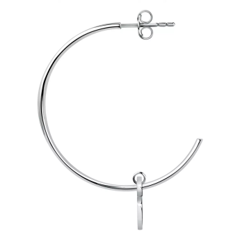 Mono Orecchino Donna La Petite Story LPS02AQM15 in acciaio rodiato collezione Single Earrings