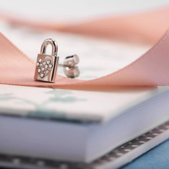 Mono Orecchino Donna La Petite Story LPS02ASD01 in acciaio rodiato collezione Love