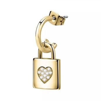 Mono Orecchino Donna La Petite Story LPS02ASD07 in acciaio dorato collezione Love