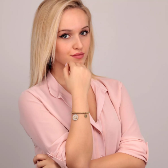 Bracciale Donna La Petite Story LPS05ARR69 in acciaio dorato collezione Friendship