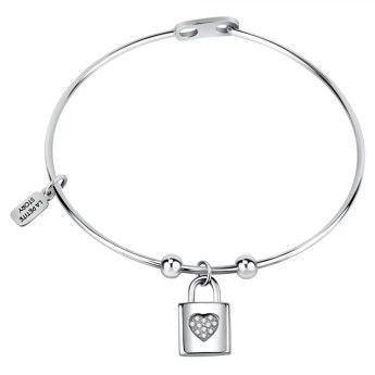 Bracciale Donna La Petite Story LPS05ASD15 in acciaio rodiato collezione Love