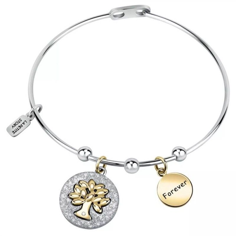 Bracciale Donna La Petite Story LPS05ASF25 in acciaio rodiato collezione Family