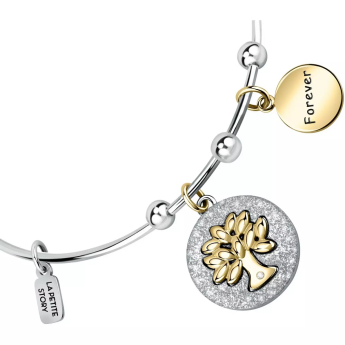 Bracciale Donna La Petite Story LPS05ASF25 in acciaio rodiato collezione Family