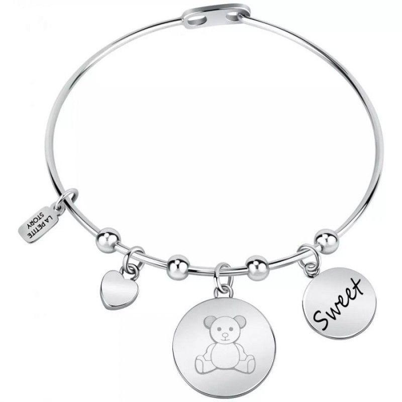 Bracciale Donna La Petite Story LPS05ASF28 in acciaio rodiato collezione Family