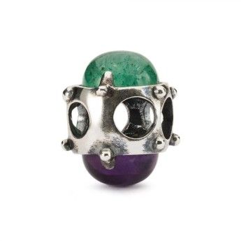 Beads Trollbeads TAGBE-00284 “Dono del Coraggio” in argento 925 e pietra preziosa
