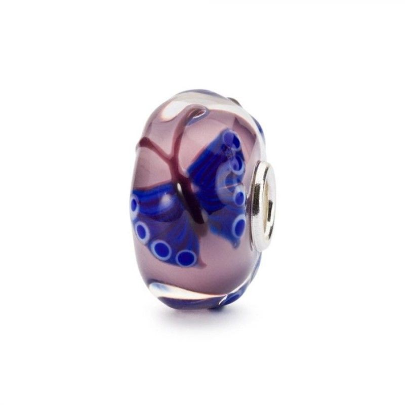 Beads Trollbeads TGLBE-20293 “Farfalla dell'Intuzione” in vetro