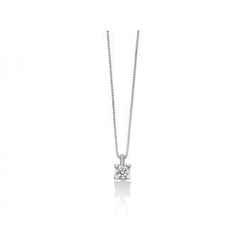 Collana Donna Miluna CLD4319-019G7 in oro bianco 750 con diamanti taglio brillante 0,196 ct