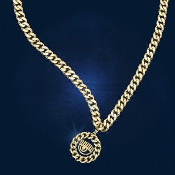 Collana Donna Chiara Ferragni J19AUW36 con placcatura pvd gold e pendente con logo collezione Chain