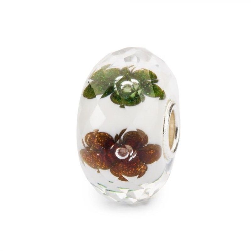 Beads Trollbeads TGLBE-30075 “Giardino D'Inverno” in vetro