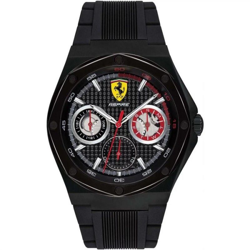 Orologio Uomo Scuderia Ferrari FER0830538 multifunzione analogico con movimento al quarzo collezione Aspire